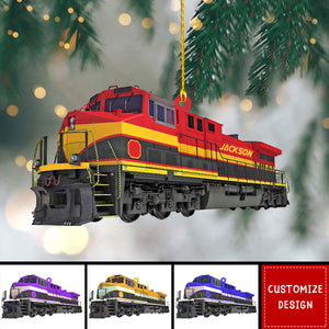 Personalized Train Christmas Ornament Gift For Railroader-2024 New Release