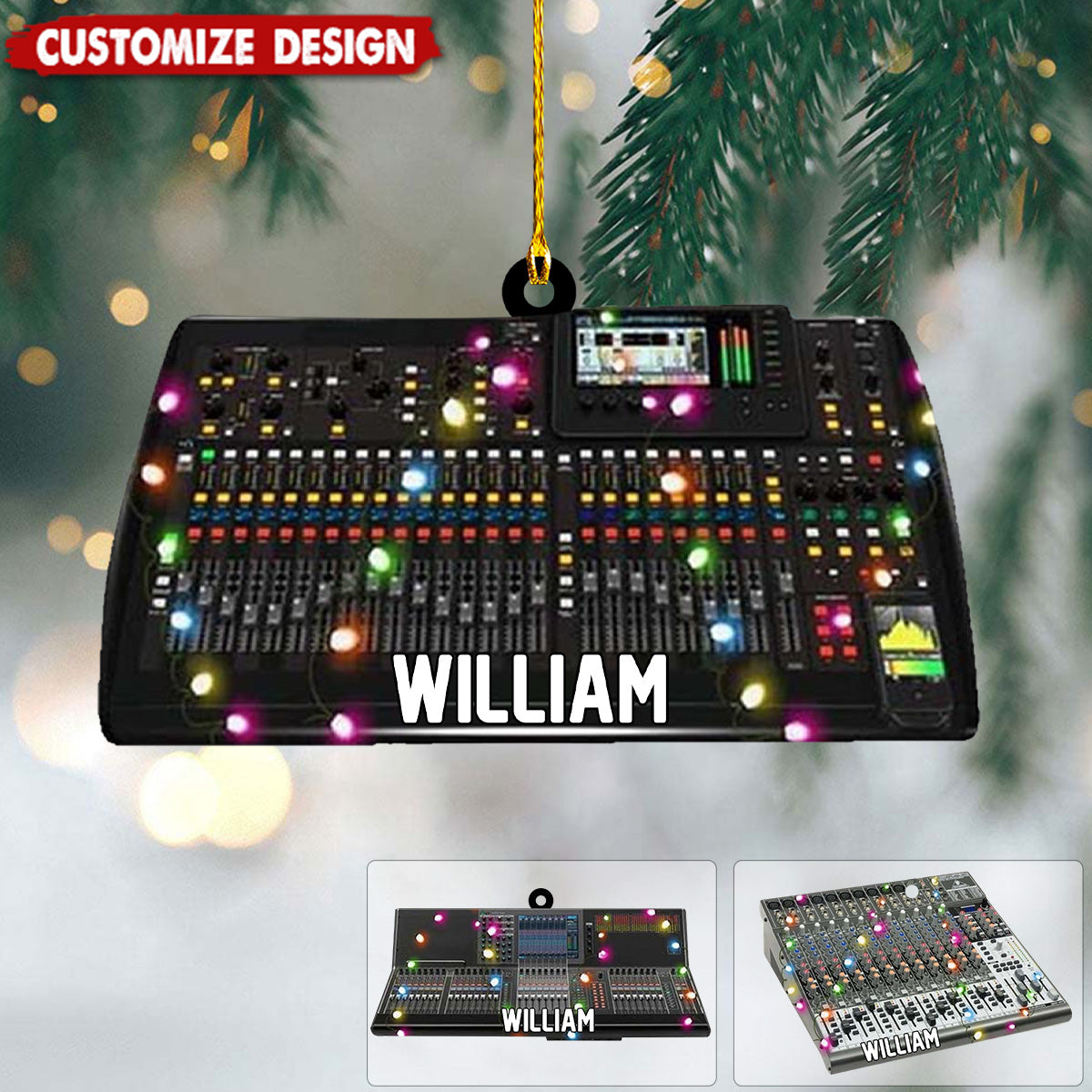 Personalized Audio Engineer Ornament, Gifts For Sound Engineer - 2024 New Release