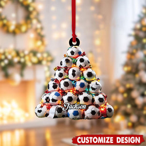 2024 New Release-Personalized Soccer Christmas Ornament-Gift for Soccer Lover