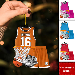 Personalized Basketball Christmas Ornament-Gift for  Basketball Players -2024 New Release