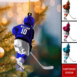 Personalized Hockey Player Christmas Ornament Gift For Hockey Lover-2024 New Release