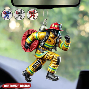 2024 New Release - Personalized Firefighter Acrylic Ornament – Best Gift For Christmas