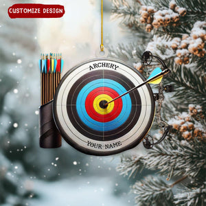 Personalized Archery Target Christmas Ornament Gift For Archery Lovers-2024 New Release