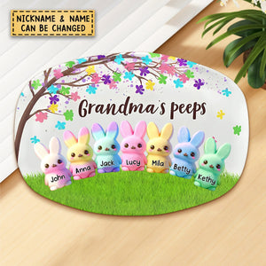 Grandmas New Ver - Personalized Custom Platter - Easter Gift For Grandma, Mom, Family Members