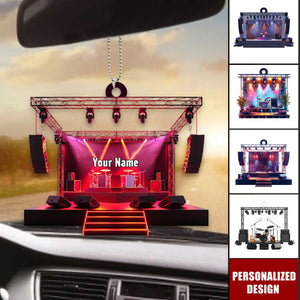 Personalized Music festivals/Concert Car Ornament-Gift For Music Lovers