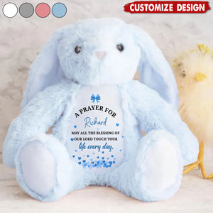 A Prayer For My Baby-Personalized Stuffed Bunny