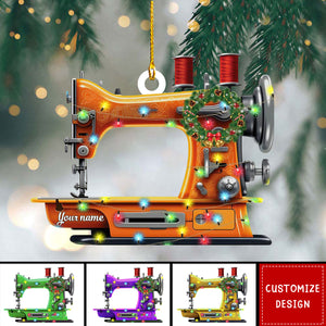 Personalized Sewing Machine Christmas Ornaments - Gift For Sewing Lovers - 2024 New Release