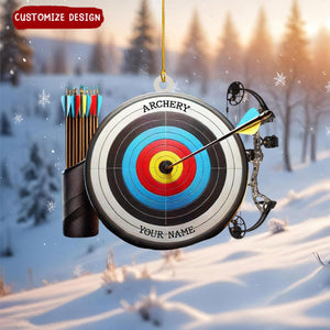 Personalized Archery Target Christmas Ornament Gift For Archery Lovers-2024 New Release