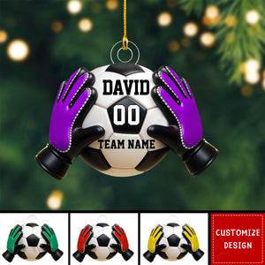 Personalized Goal Keeper Christmas Ornament Gift for Soccer Lover-2024 New Release