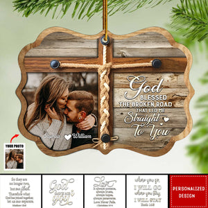 2024 New Release God Gave Me You-Personalized Couple Wooden Ornament-Christmas Gift Idea For Couple