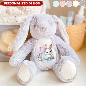 Initial with Name -Personalised Stuffed Bunny-Gift For Kids