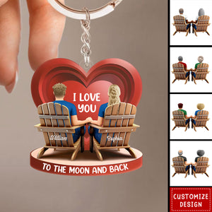 Together Since Couple-Personalized Keychain-Gift For Couple