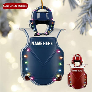 2024 New Release Personalized Taekwondo Sparring Gear Acrylic Ornament,Gift Taekwondo Lover