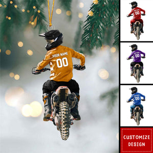 Motocross Personalized Christmas Ornament- Gift For Racing Lovers - 2024 New Release