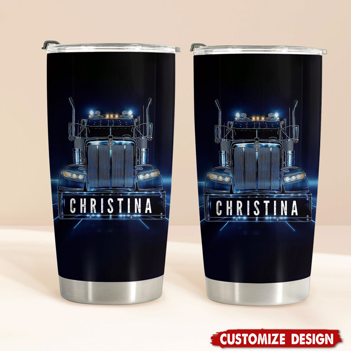 Personalized Trucker Tumbler - Gift For Trucker