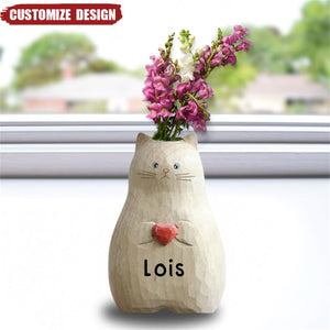 Personalized Handmade Cat Vase - 2024 New Release