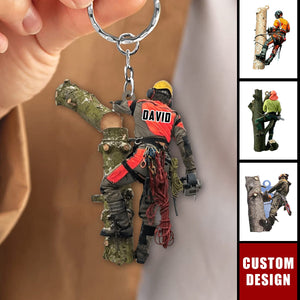 Personalized Arborist Keychain-2024 New Release