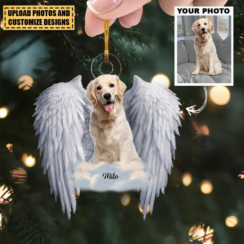 You Are My Angel - Personalized Custom Photo Mica Ornament - Memorial, Christmas Gift For Pet Lover, Pet Owner