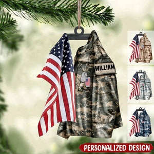 2024 New Release U.S Airforce/Navy/Army Hanging Ornament Christmas-Personalized Acrylic Ornament