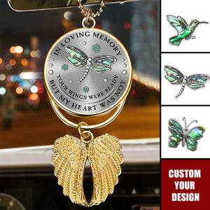 Your Wings Were Ready But My Heart Was Not - Personalized Memorial Wings Ornament