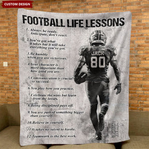 Personalized American Football Blanket, Gift For American Football Lovers,Players