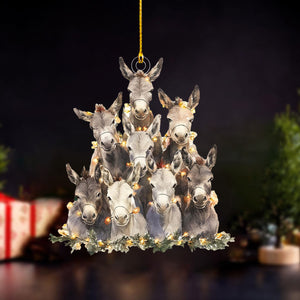 2024 New Release-Donkey Christmas Ornament-Gift for Donkey Lover