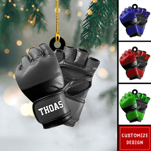 Personalized MMA Glove Christmas Ornament-Gift For MMA Lover-2024 New Release