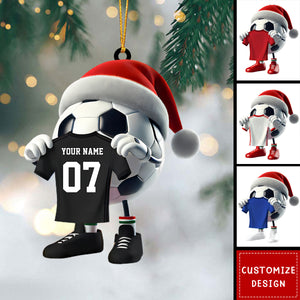 Personalized Soccer Christmas Ornament Gift For Soccer Lovers-2024 New Release