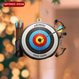 Personalized Archery Target Christmas Ornament Gift For Archery Lovers-2024 New Release