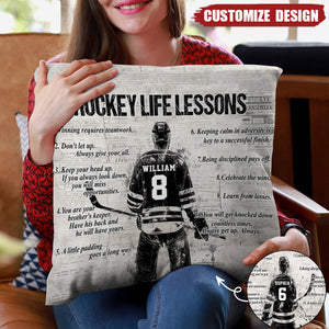 Personalized Volleyball Life Lessons Pillow-Gift For Volleyball Football Lovers