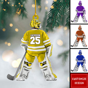 Kid Hockey Personalized Ornament - Gift For Hockey Lovers- 2024 New Release