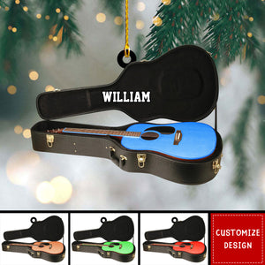 Personalized Guitar Christmas Ornament-Gift For Guitar Lover-2024 New Release