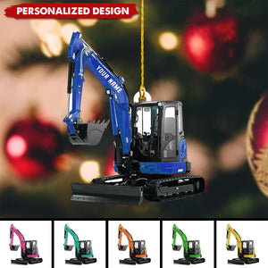 2024 New Release Personalized Excavator Heavy Equipment Ornament-Gift For Excavator Car Lovers