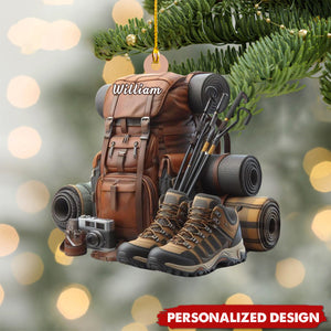 Personalized Hiking Bag Ornaments-Gifts For Camping Lover And Hiking Lover-2024 New Release