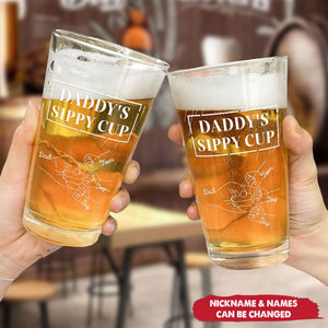 Daddy's Sippy Cup - Personalized Beer Glass