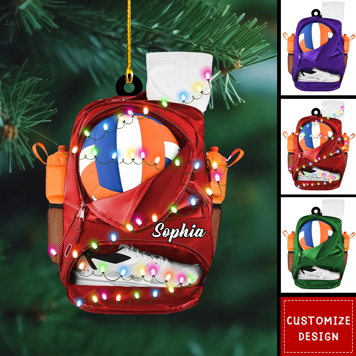 Personalized Volleyball Bag Ornament-Gift for Volleyball Players-2024 New Release