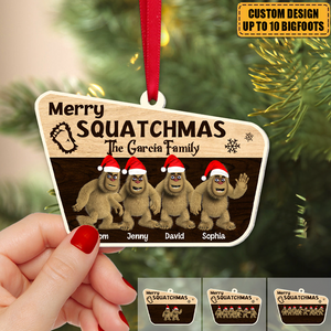 Family Gifts For Christmas Personalized Wooden Ornament