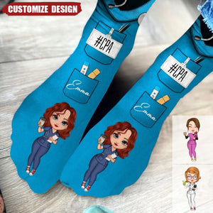 Personalized Nurse 3D Socks - Gift For Nurse