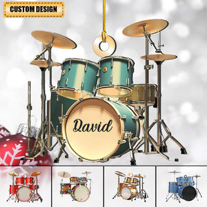 Personalized Drum Set Christmas Ornament Gift For Drummer Player - 2024 New Release