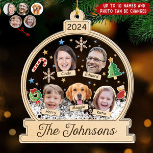 2024 New Release Heartfelt Family - Personalized Acrylic Ornament