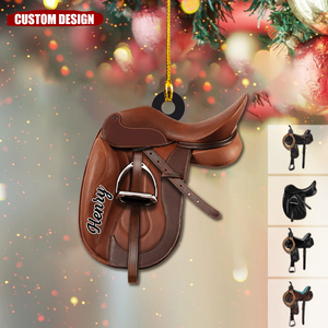 2024 New Release Personalized Horse Saddle Christmas Ornament-Gifts For Horse Lover