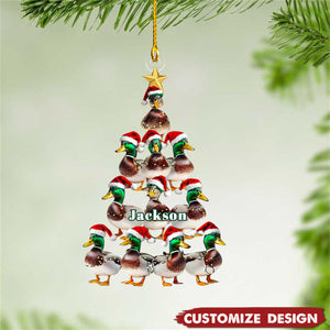 Personalized Hunting Mallard Duck Ornament -Gift For Hunters- 2024 New Release