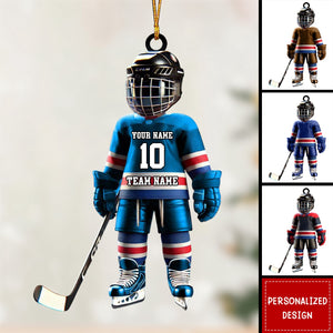 Personalized Ice Hockey Ornament-Gift For Ice Hockey Lover-2024 New Release