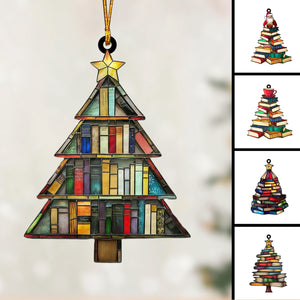 Christmas Book Tree Ornament--Gift For Book Lover-2024 New Release