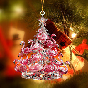 Flamingo Christmas Ornaments-Gift For Flamingo Lovers-2024 New Release