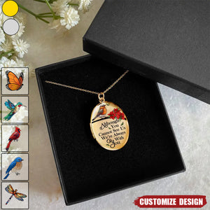 Custom Photo Memorial In Loving Memory Forever In My Heart - Personalized Locket Necklace