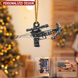 2024 New Release Personalized Archery Hunting American Flag Ornament-Gifts For Hunters