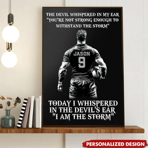 Personalized Funny Rugby Boy Poster-Gifts For Rugby Boy