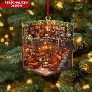 Personalized Book Store Ornament-Gift for Book Lovers-2024 New Release