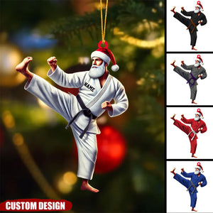 Personalized Karate,Jiu-jitsu Santa Christmas Ornament - Gift For Karate,Jiu-jitsu Lovers - 2024 New Release